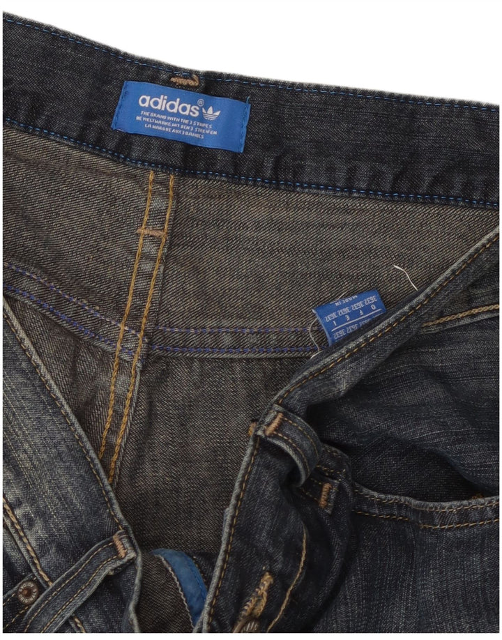 Męskie proste dżinsy ADIDAS W36 L32 granatowe