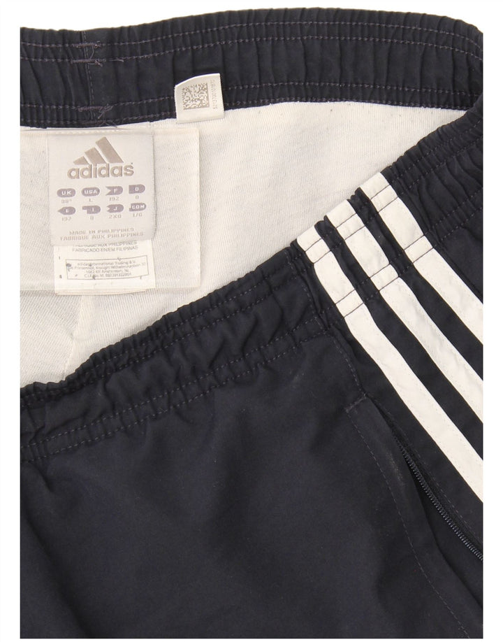 Adidas Męskie Spodnie Dresowe Joggery Duże Granatowe Poliester