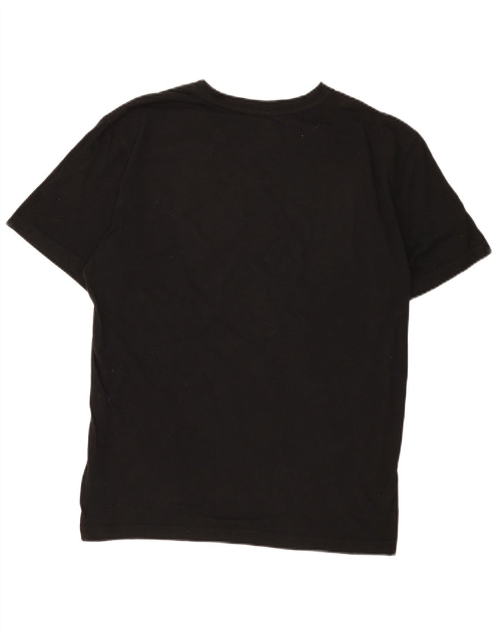 Męski T-shirt Reebok z grafiką, mały, czarny, bawełniany