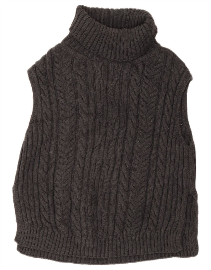 Marks & Spencer Damski podkoszulek oversize z kamizelką UK 10, mały, szary akryl