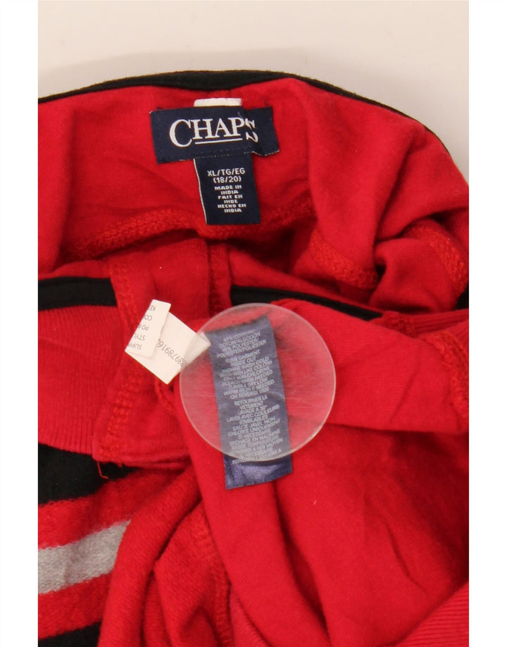 Chłopięcy sweter zapinany na guziki CHAPS 15-16 lat XL, czerwony, blok kolorów