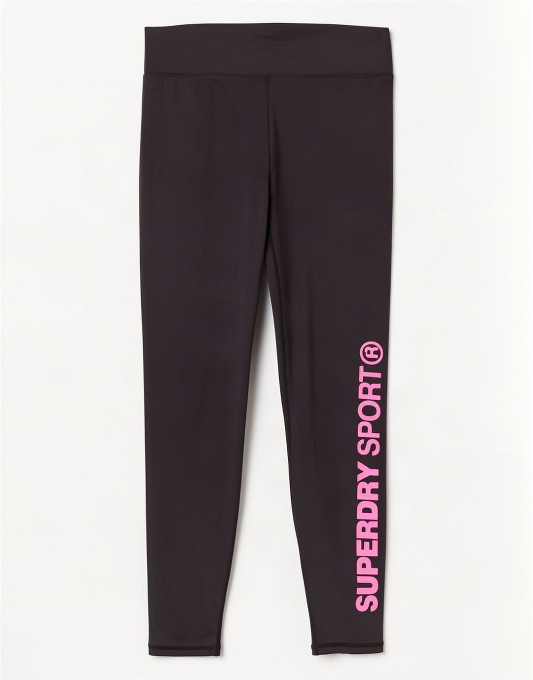 Damskie legginsy Superdry Graphic UK 14, duże, czarne, poliestrowe