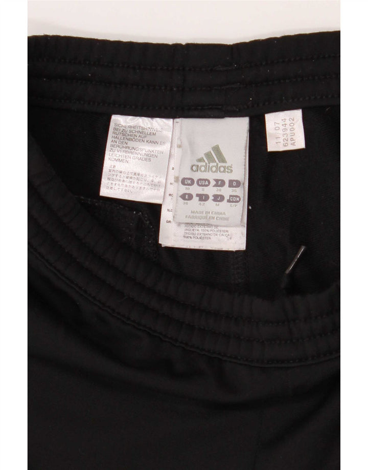 Damskie spodnie dresowe Adidas UK 10, małe, czarne, poliestrowe