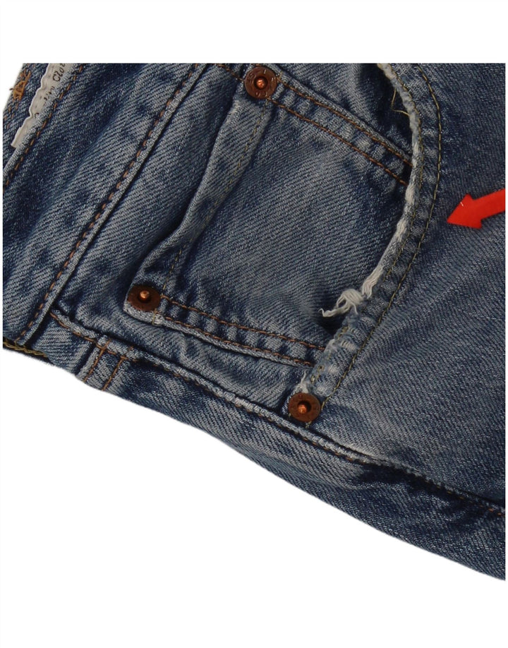 Męskie jeansy Levi's 501 Straight W34 L32 Niebieskie bawełniane