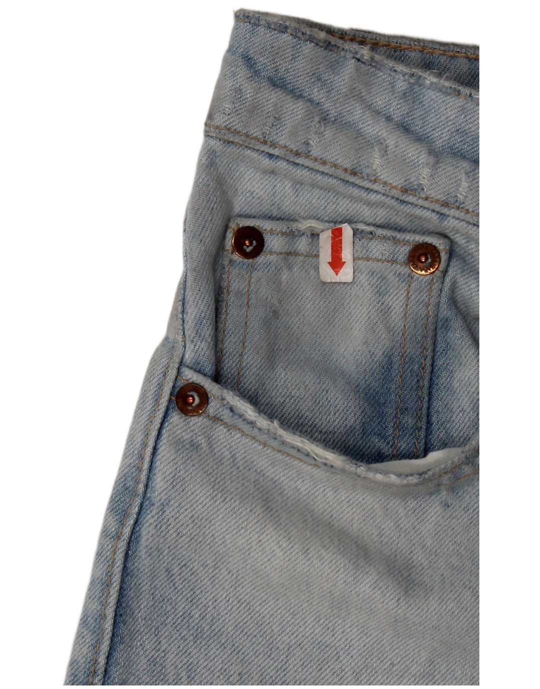 Damskie proste dżinsy ZARA EU 34 2XS W24 L26 Niebieskie, bawełniane