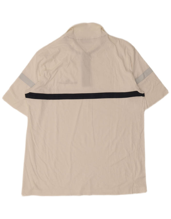 Męska koszulka polo Sergio Tacchini 2XL, biała, bawełniana w bloki kolorów