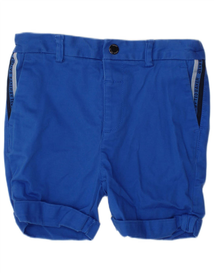 TED BAKER Chłopięce spodenki chino z grafiką 2-3 lata W22 Niebieska bawełna