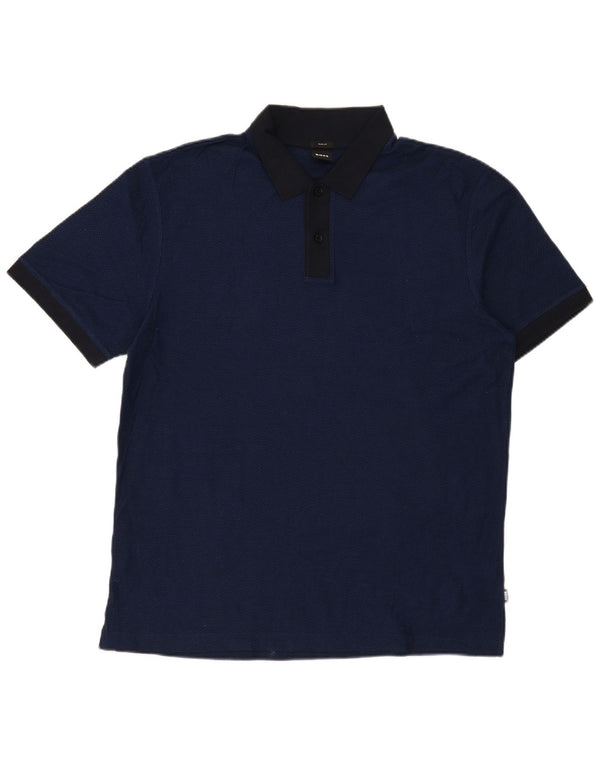 Męska koszulka polo Slim Fit Hugo Boss 2XL, granatowa, bawełniana