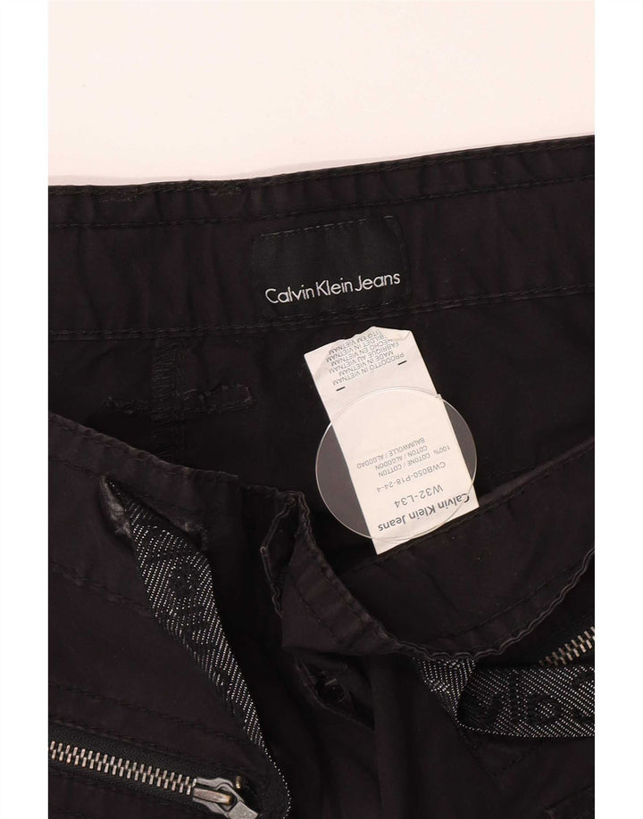 Damskie spodenki cargo Calvin Klein Jeans W32 Średni czarny, bawełniany