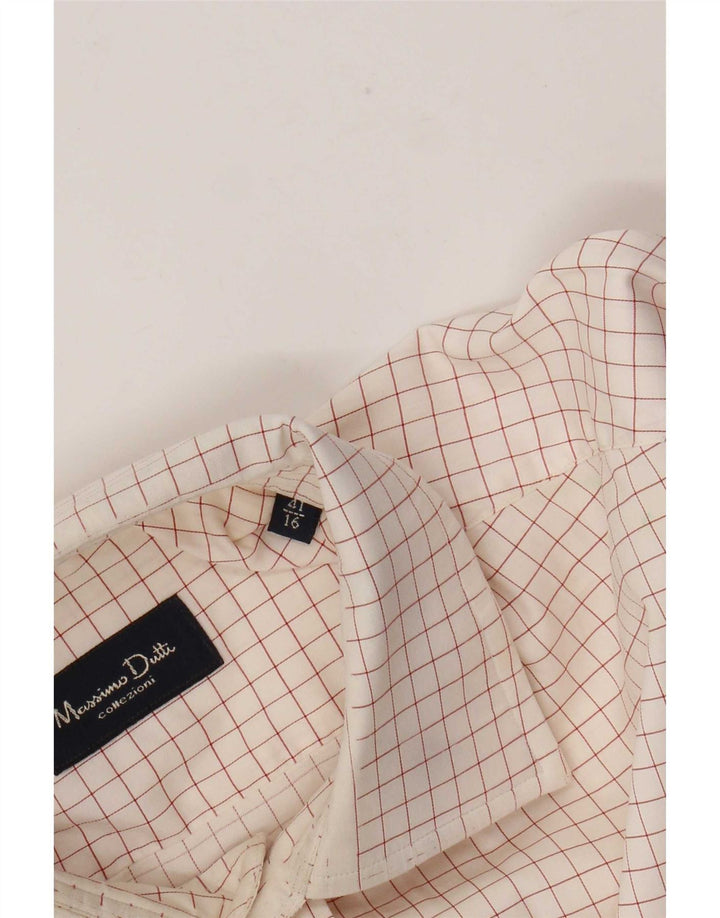 Męska koszula Massimo Dutti rozmiar 41 16 duża biała kratka