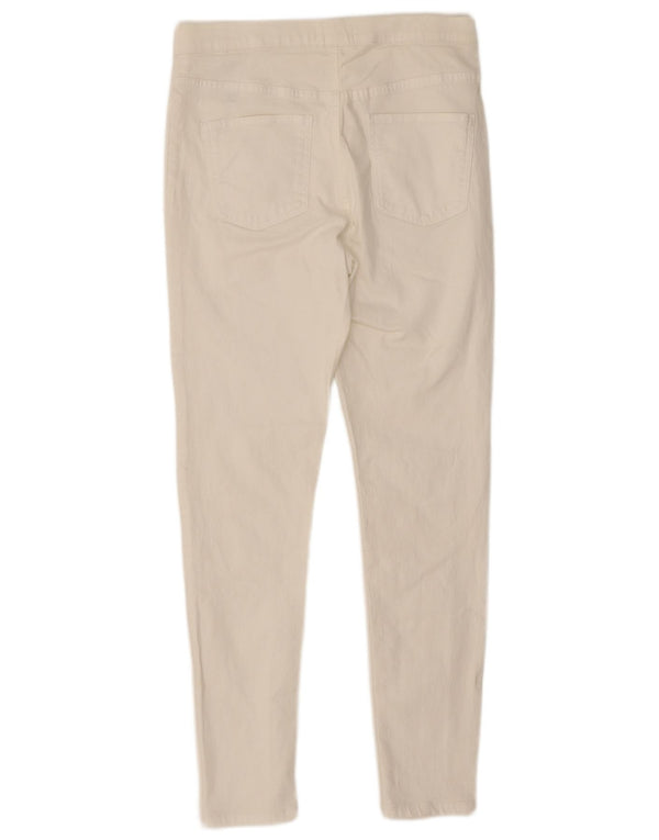 Marks & Spencer Damskie jeansy Jegging UK 12 Medium W28 L27 Biała bawełna