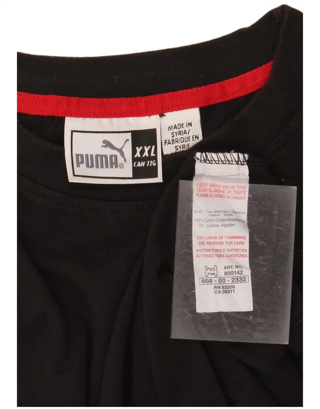 Męski T-shirt PUMA Top 2XL Czarna, bawełniana