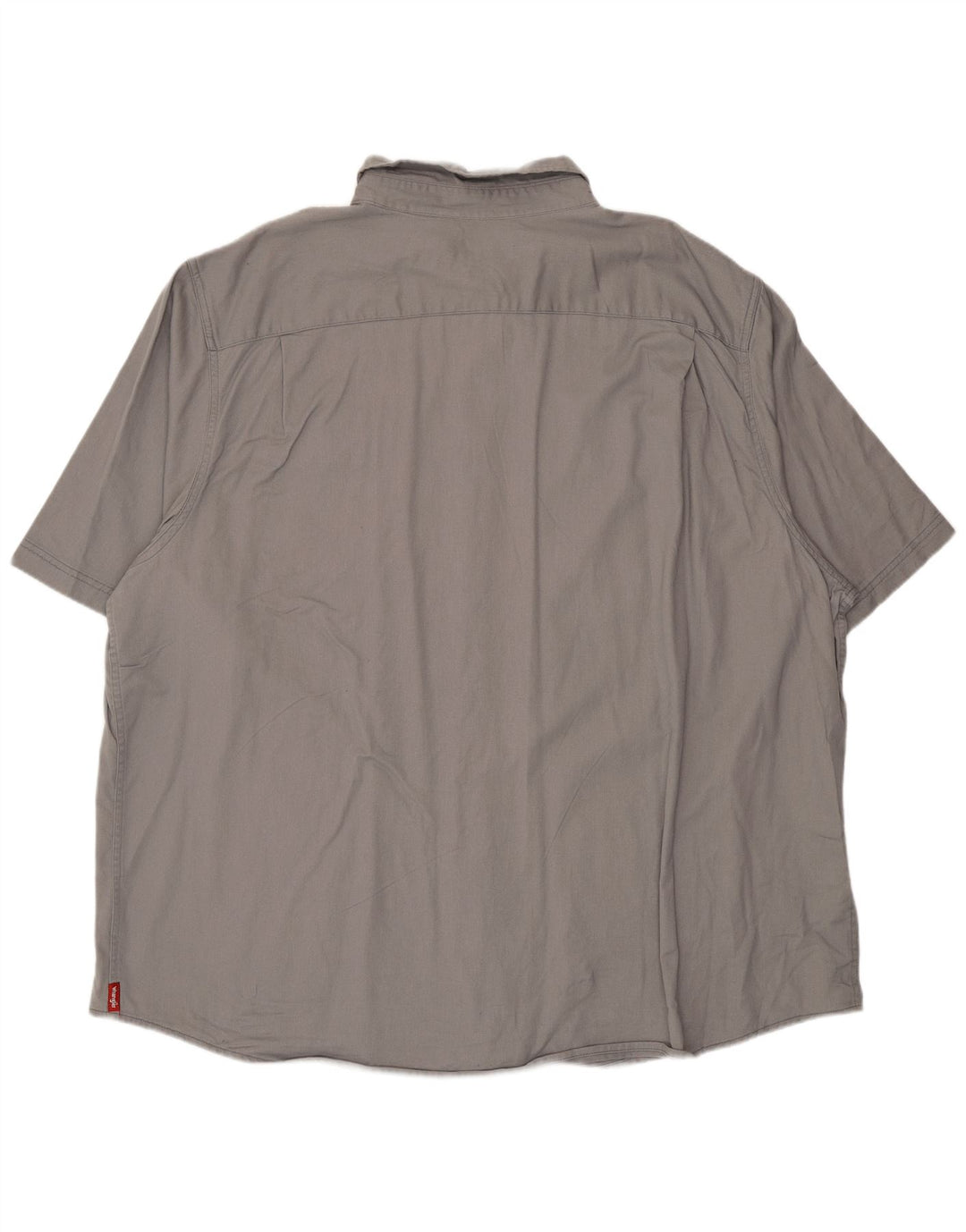 Koszula męska z krótkim rękawem Wrangler 3XL, szara, bawełniana
