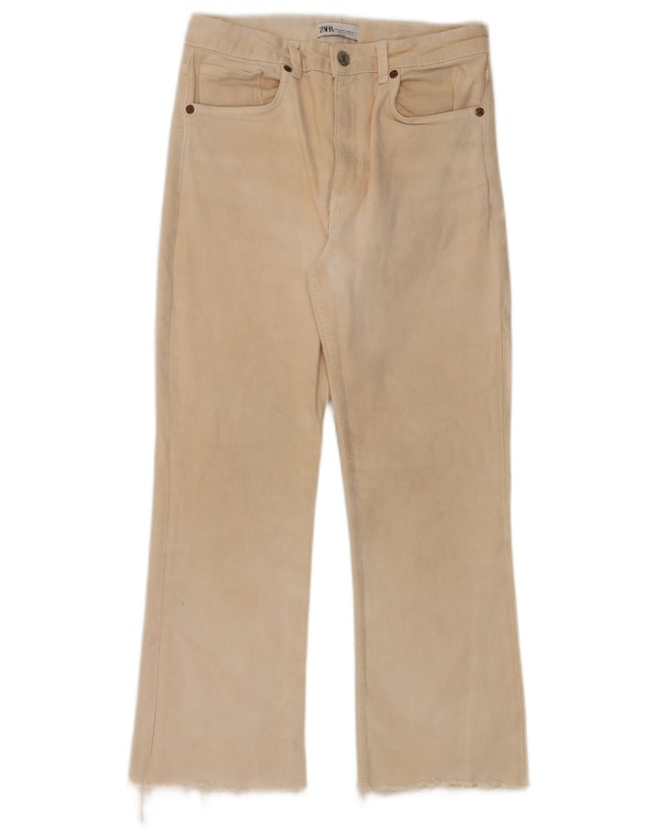 Spodnie damskie Zara Bootcut EU 40 Medium W30 L26 Beżowe