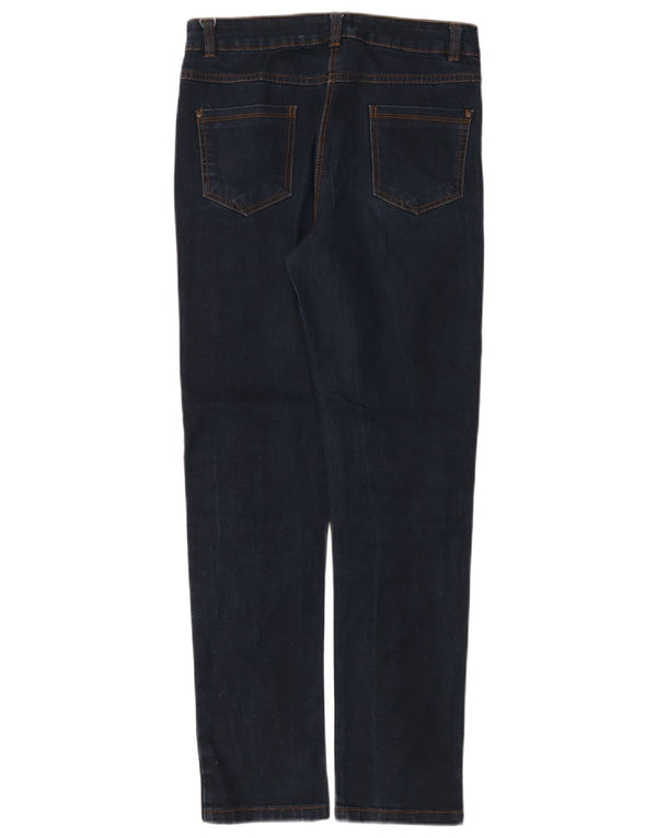 Jeansy damskie M&Co Slim UK 8 Small W28 L29 Granatowa bawełna
