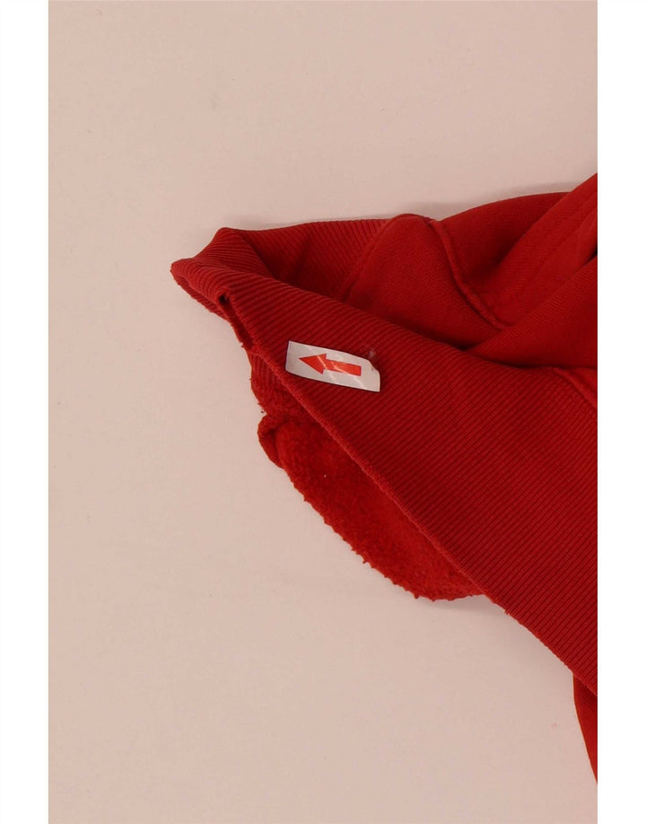Męski sweter z kapturem Tommy Hilfiger, duży, czerwony, bawełniany