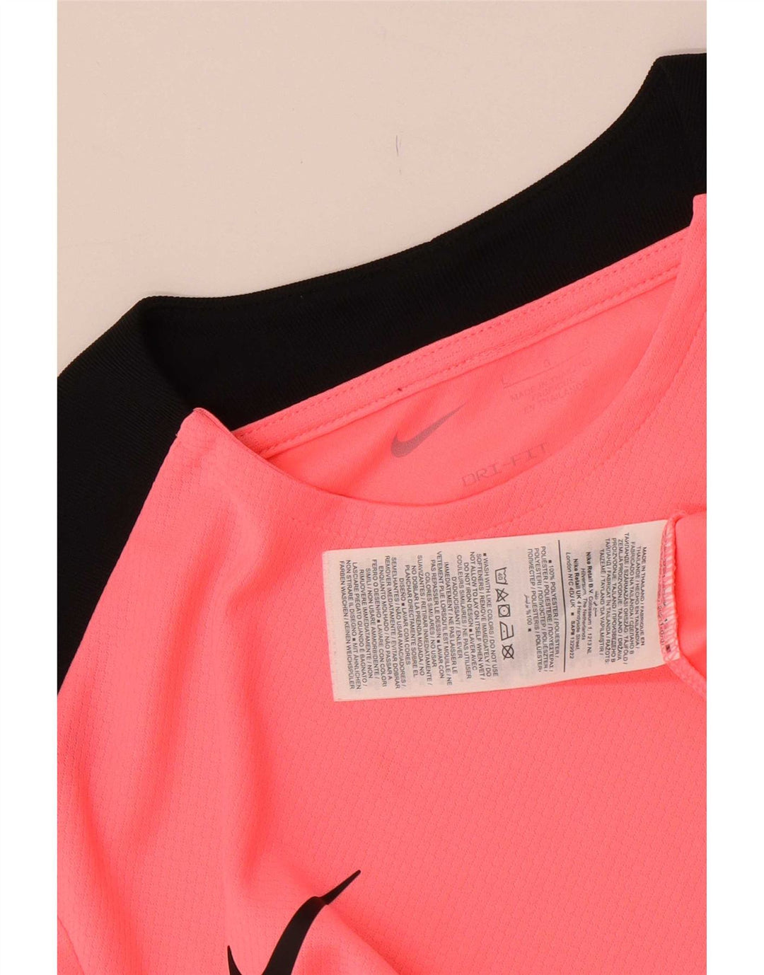 Męski T-shirt Nike Dri Fit, duży, różowy, poliestrowy blok kolorów