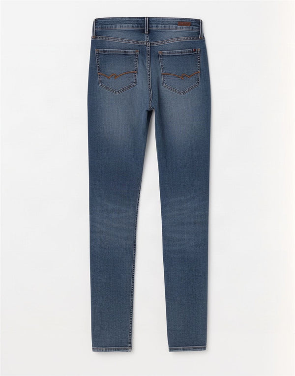 Damskie jeansy Slim Tommy Hilfiger W27 L32 Niebieskie bawełniane
