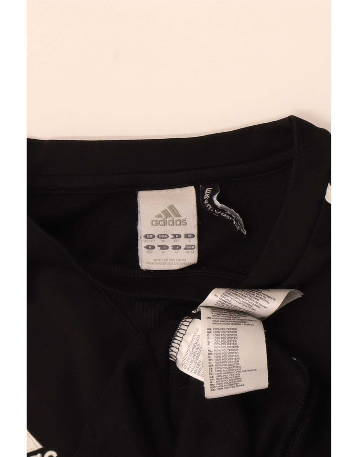 Adidas Męska bluza Climalite Jumper UK 40/42 Średni czarny poliester