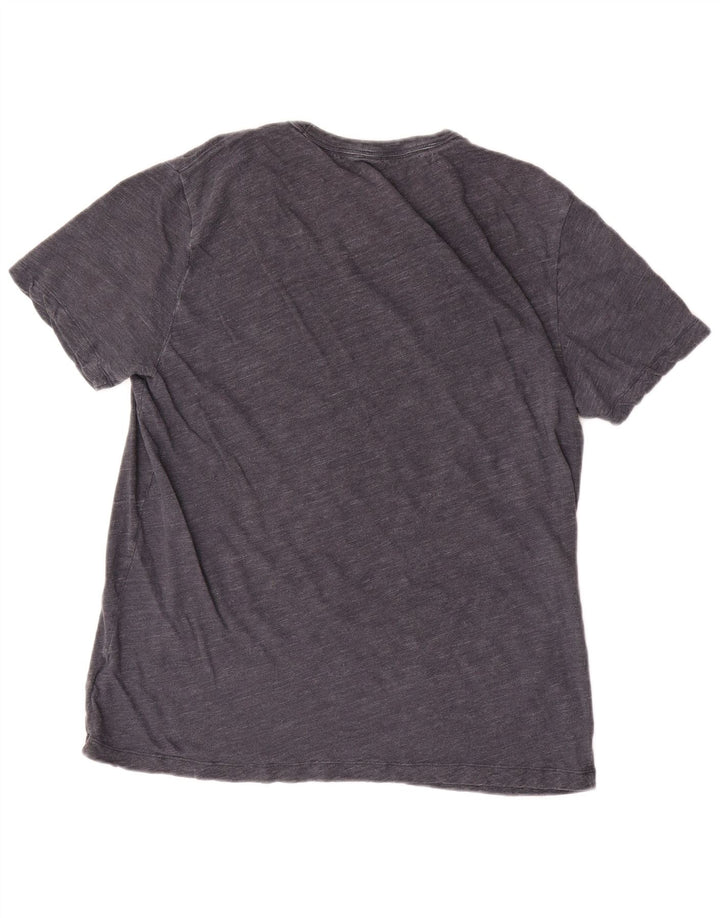 Męski t-shirt Gap, duży, szary, bawełniany w plamki