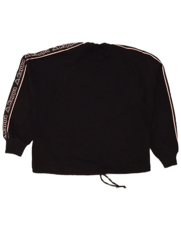 Damska bluza Kappa Tezenis Graphic Jumper UK 16, duża czarna