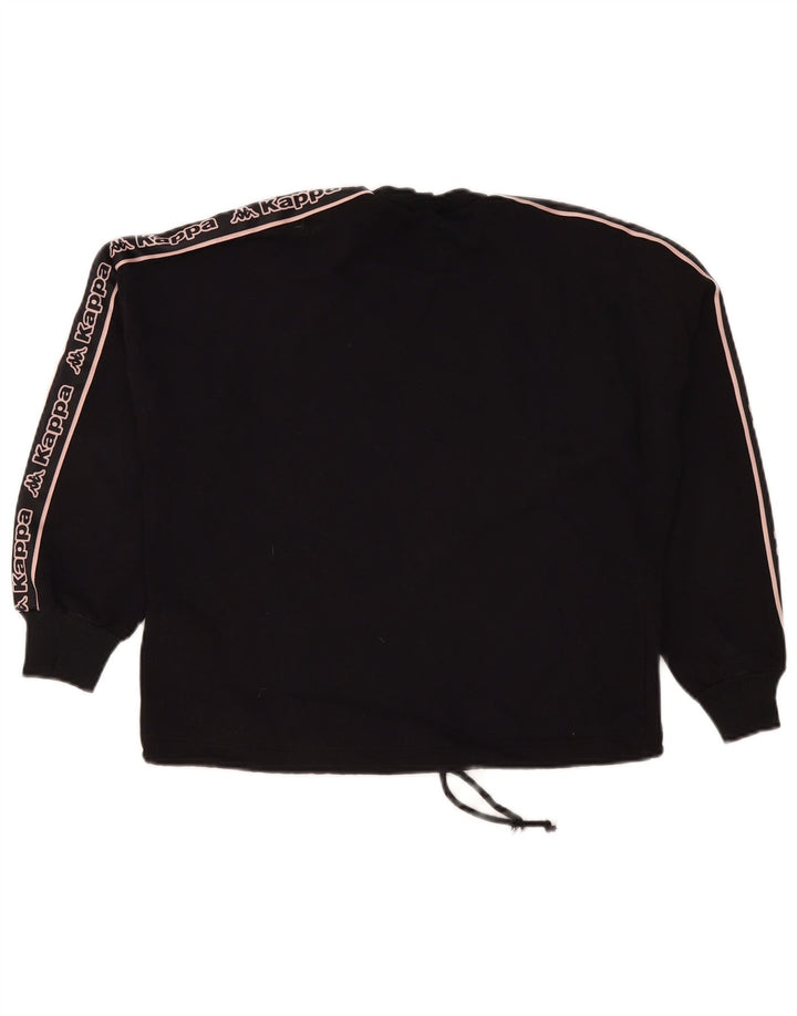 Damska bluza Kappa Tezenis Graphic Jumper UK 16, duża czarna