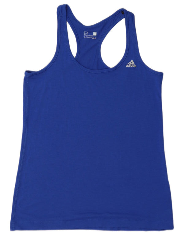 Adidas Damska Kamizelka Climalite Top UK 12/14 Średni Niebieski