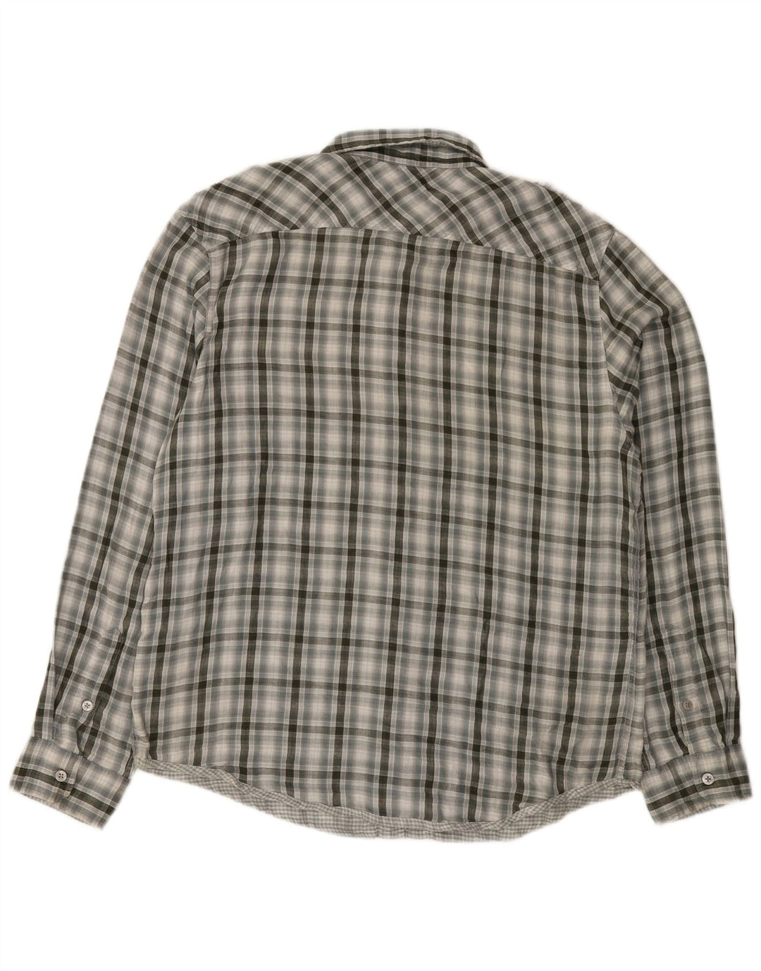 Męska koszula wojskowa Calvin Klein Jeans XL, szara, bawełniana w kratkę