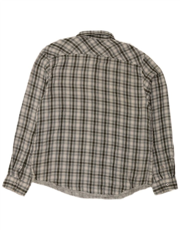 Męska koszula wojskowa Calvin Klein Jeans XL, szara, bawełniana w kratkę