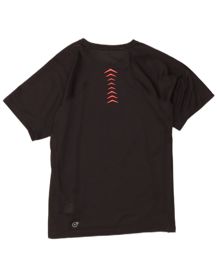 T-shirt męski Puma, duży, czarny, z blokami kolorów, poliester
