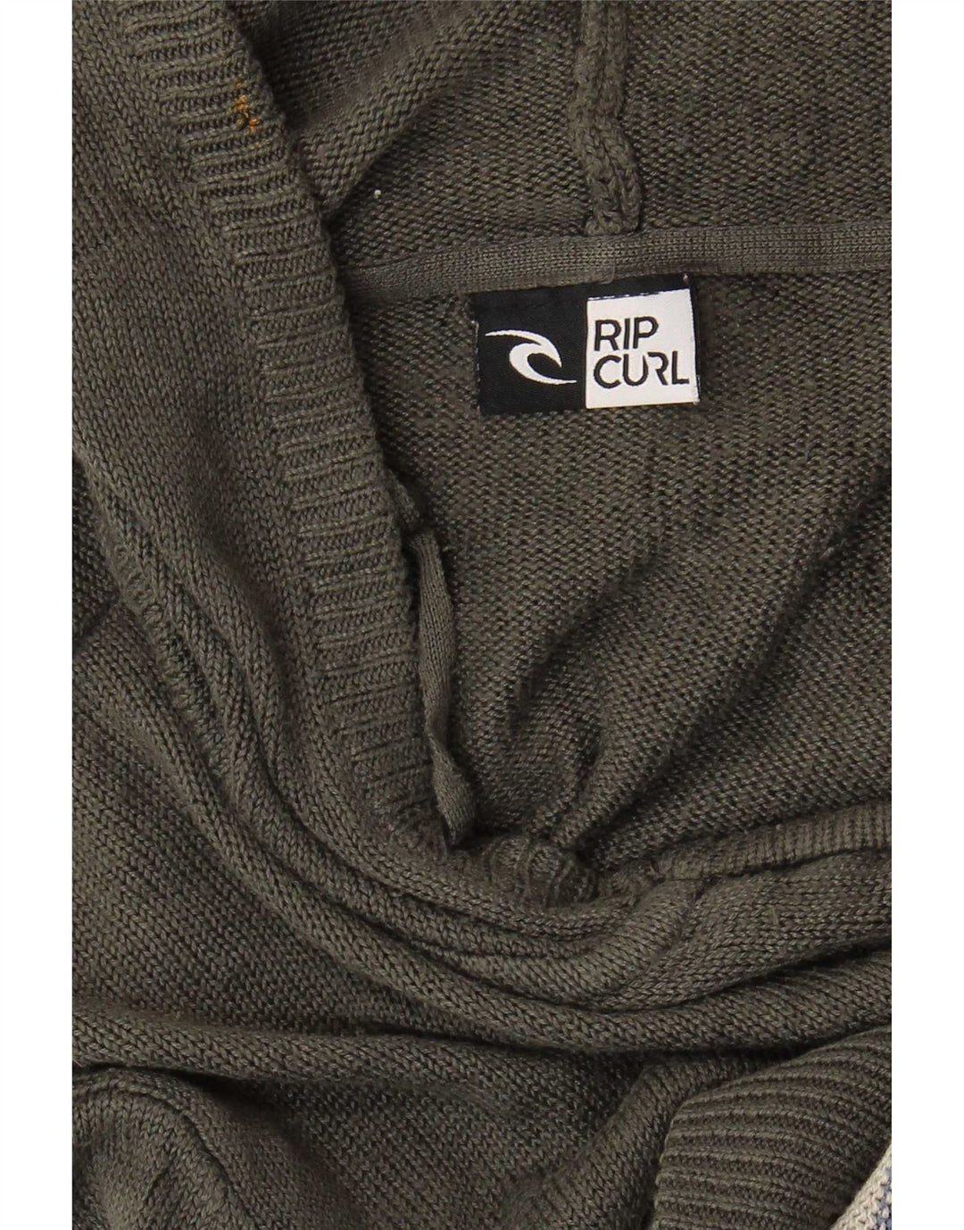 Męski sweter rozpinany Rip Curl z kapturem, w średnie szare paski