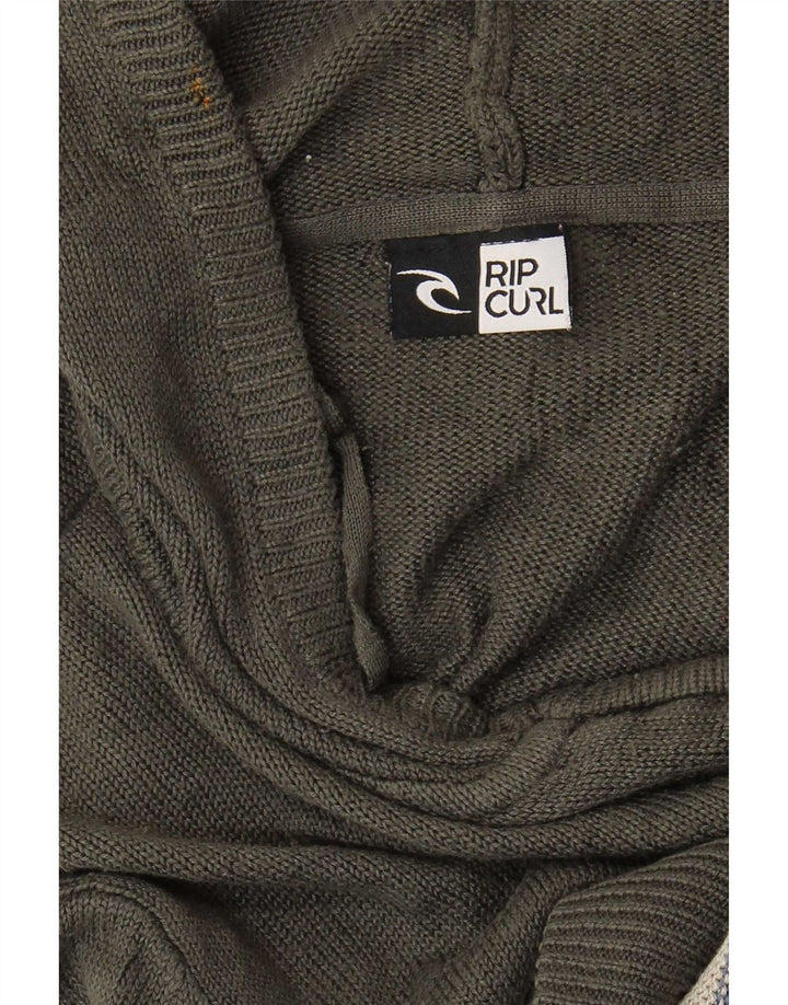 Męski sweter rozpinany Rip Curl z kapturem, w średnie szare paski