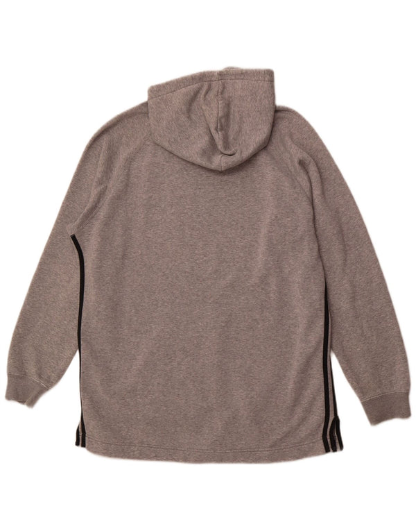 Męski sweter z kapturem ADIDAS, średnioszary, bawełniany w cętki