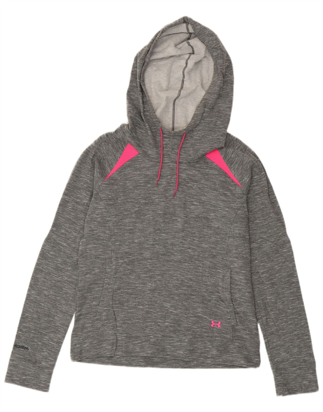 Damska bluza z kapturem Under Armour Cold Gear UK 14 w kolorze średnioszarym