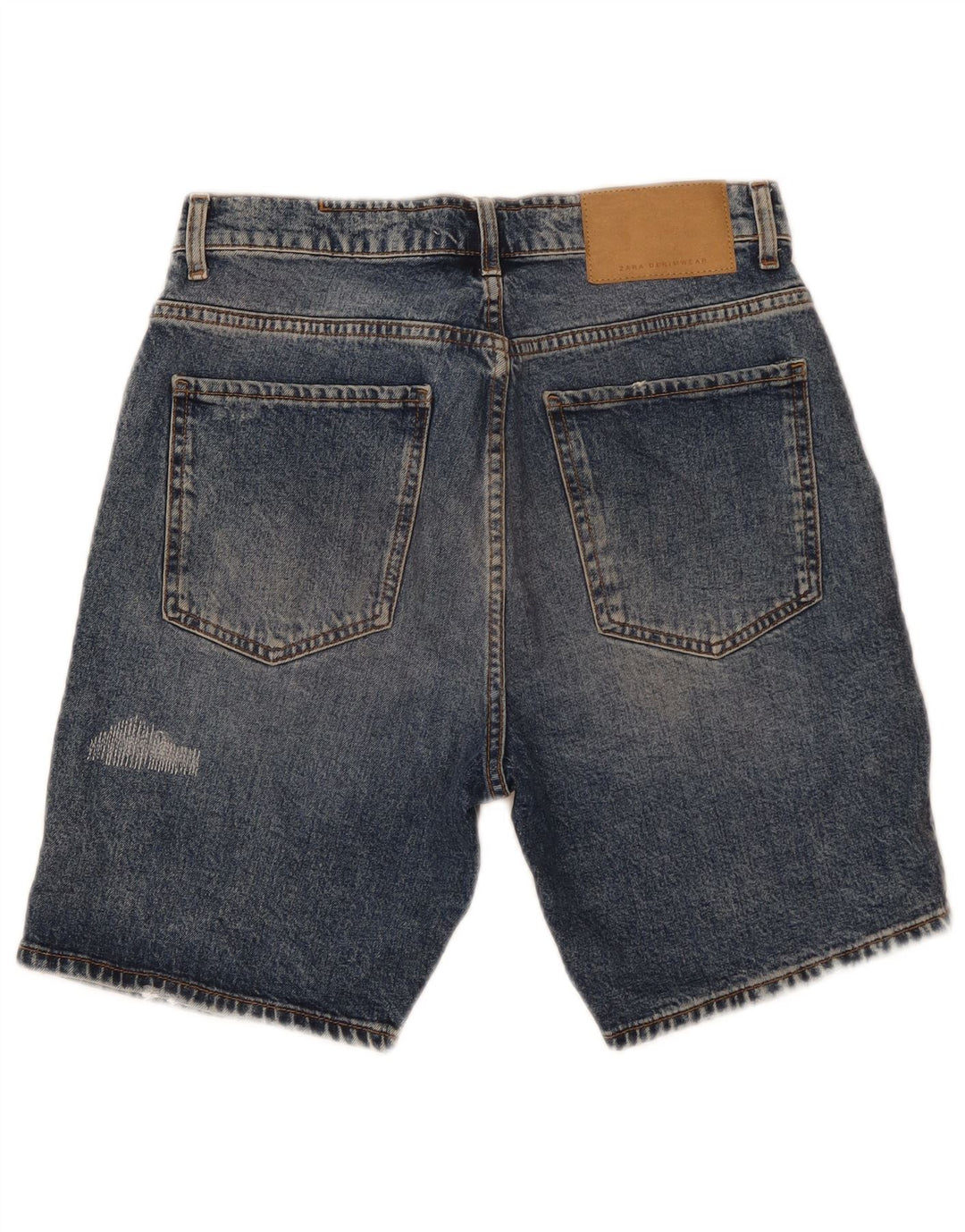 Męskie spodenki jeansowe Zara w trudnej sytuacji EU 40 Medium W31, niebieska bawełna