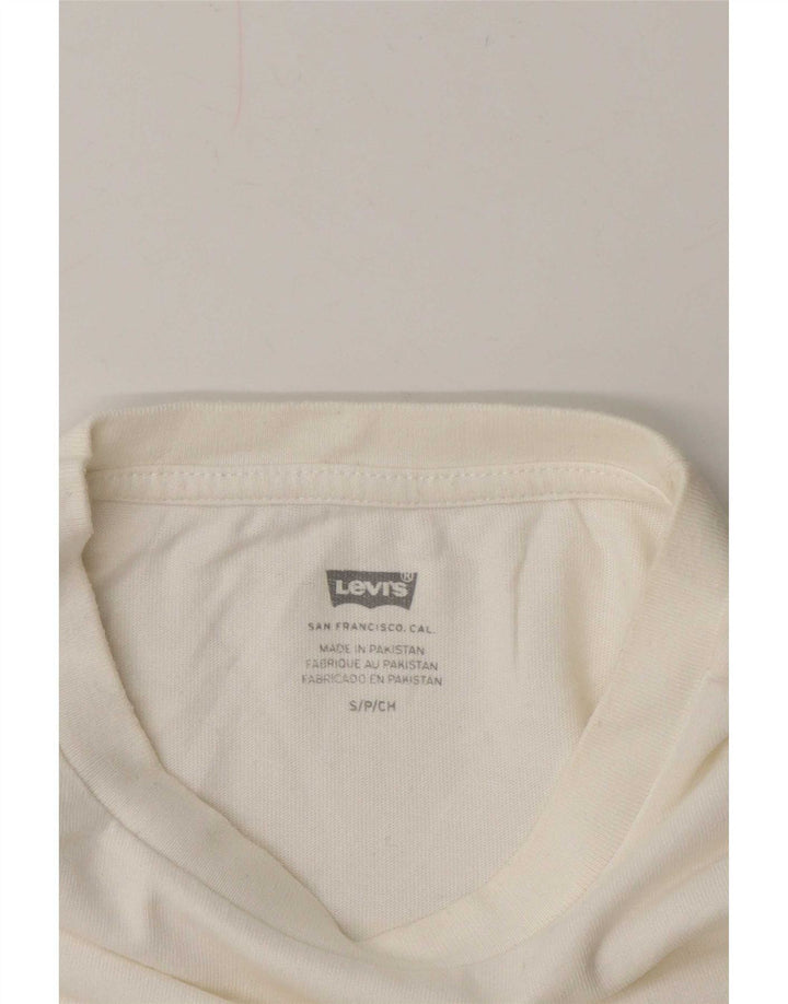 Męski T-shirt z grafiką Levi's, mały, biały