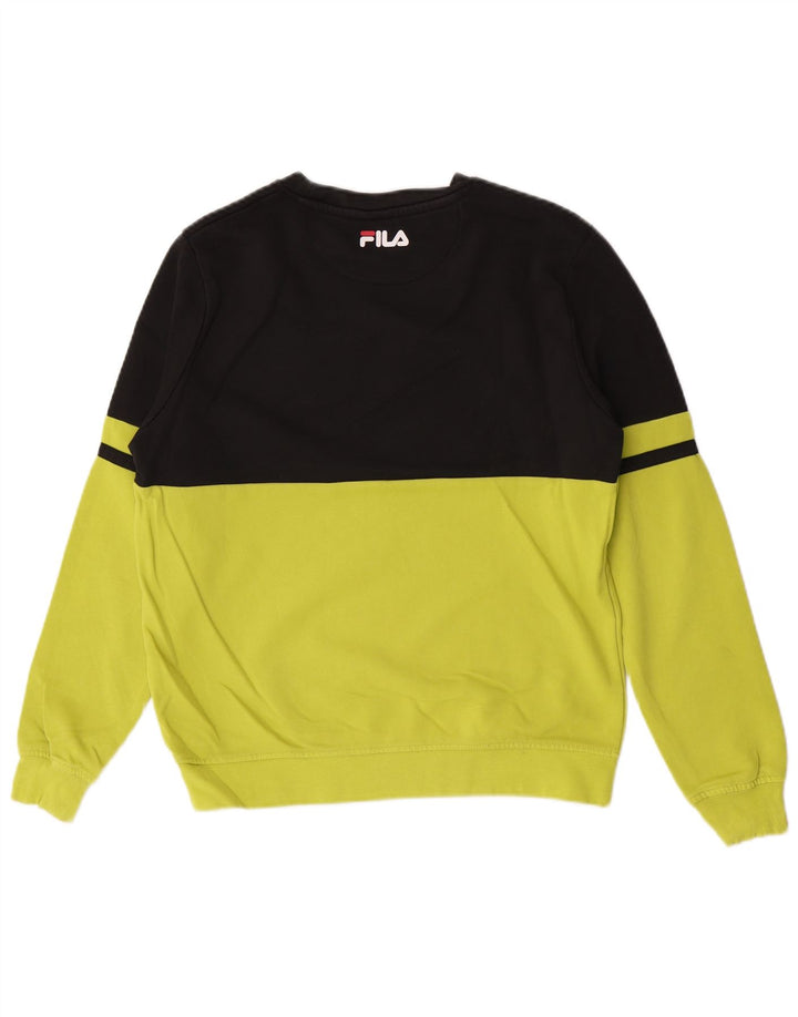 Męski sweter Fila z grafiką, kolor średniozielony