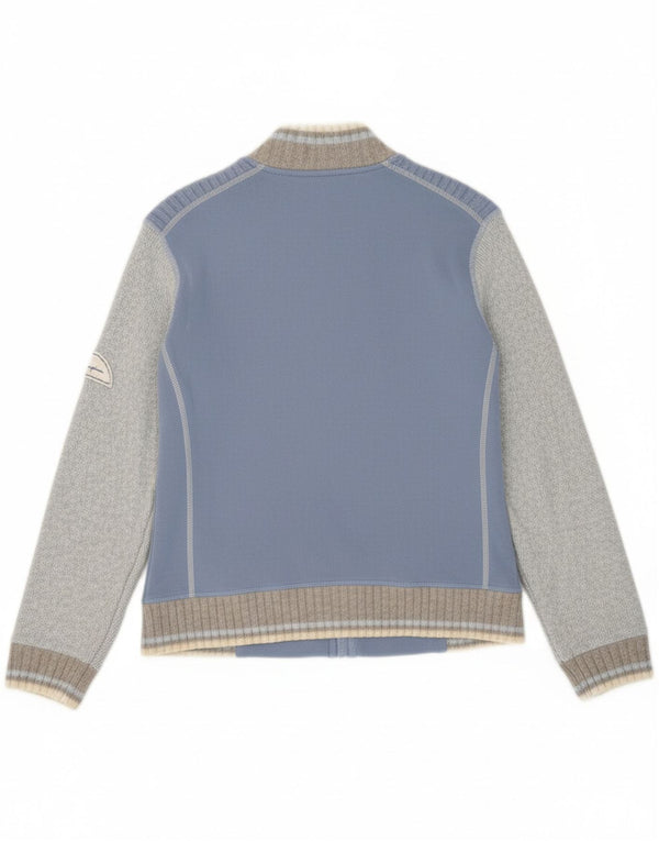 CHAMPION Womens Cardigan Sweater UK 16 Large Blue Cotton