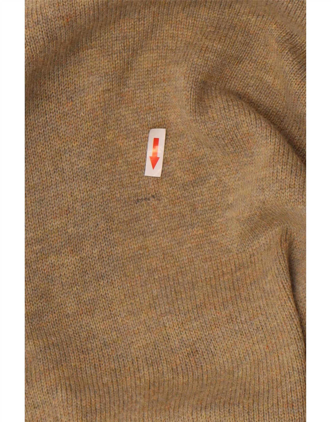Vintage męski sweter rozpinany XL brązowy Argyle/diament