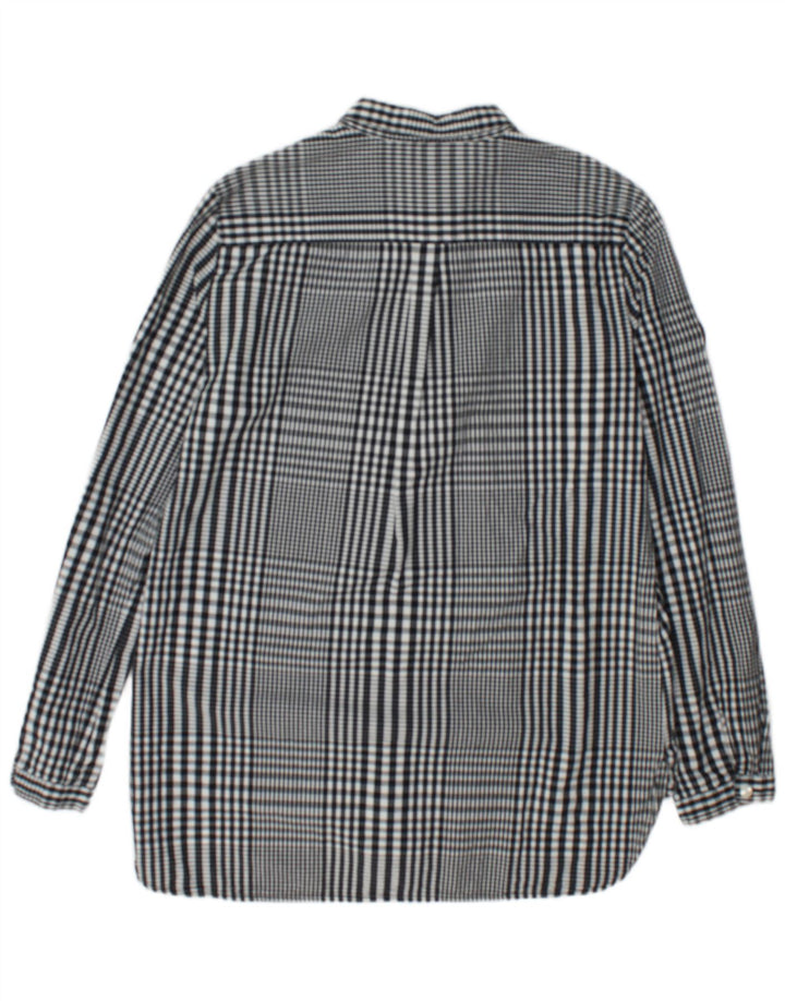 Damska koszula Superdry Longline Graphic UK 12, średnia, czarna, bawełniana w kratkę