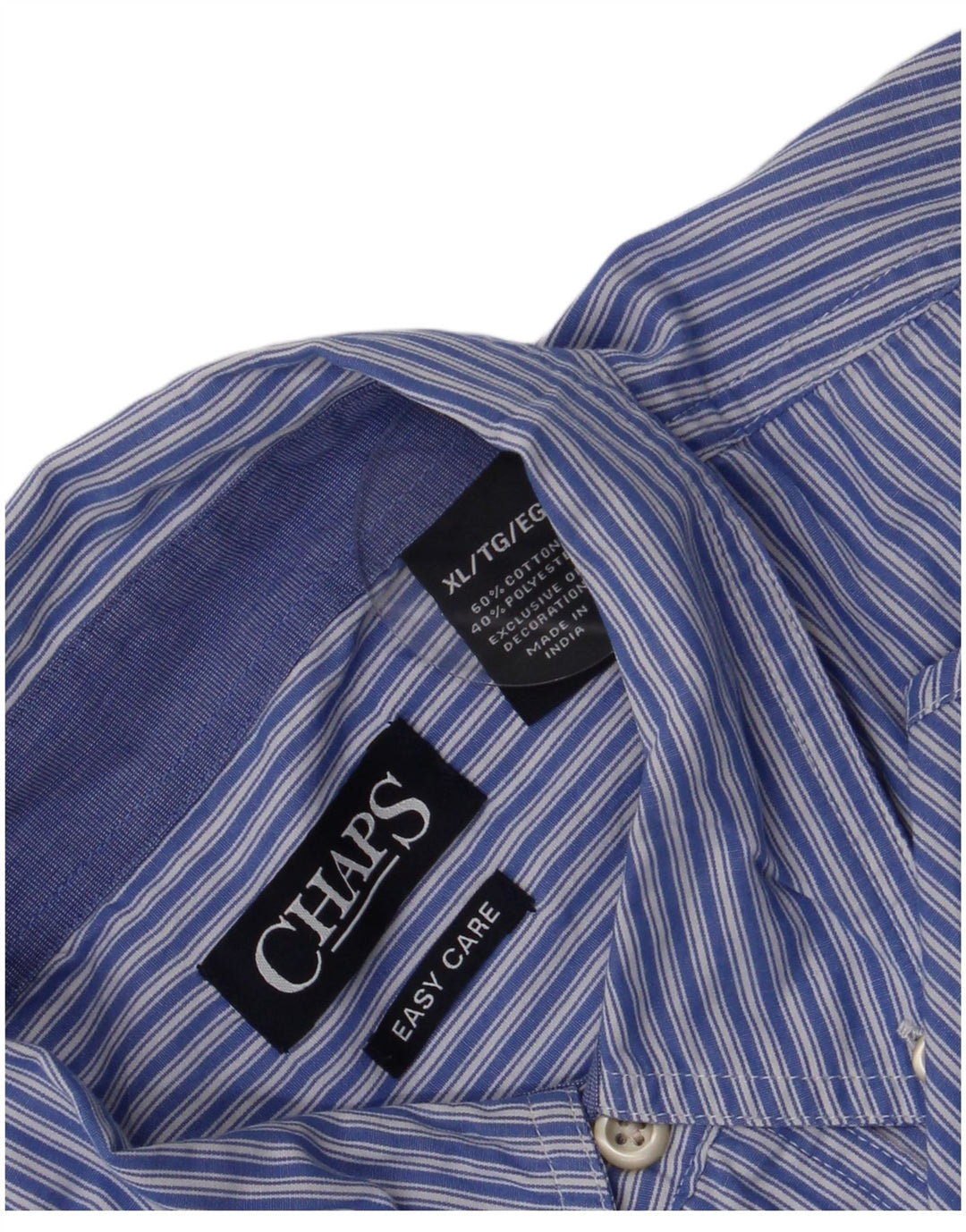Koszula męska Chaps Easy Care XL, bawełniana w niebieskie paski