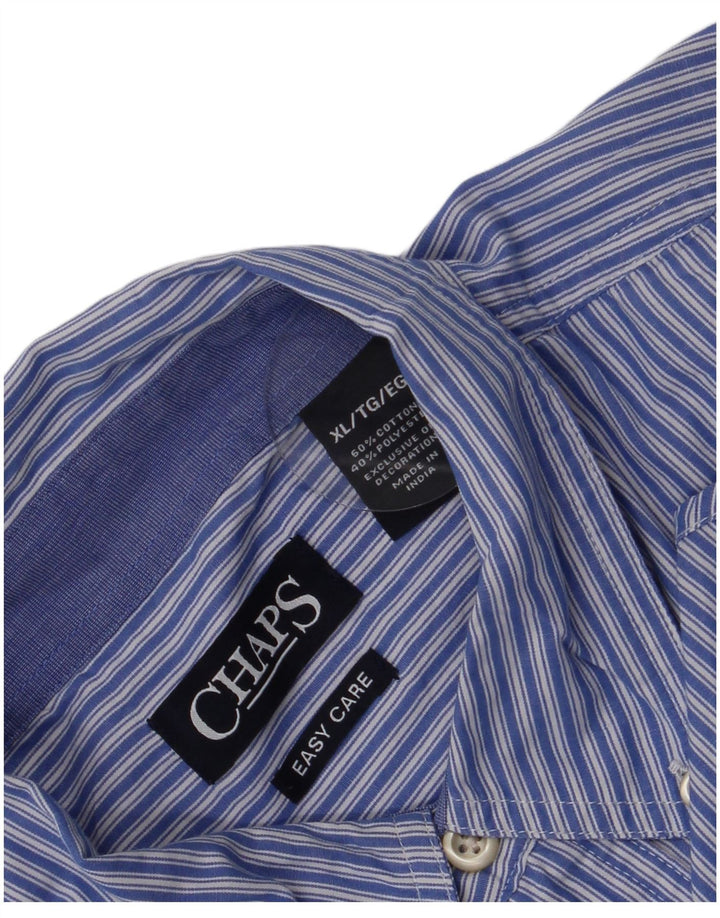 Koszula męska Chaps Easy Care XL, bawełniana w niebieskie paski