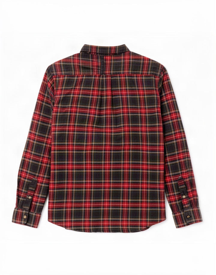 Męska koszula flanelowa Chaps 2XL, bawełniana w czerwoną kratę