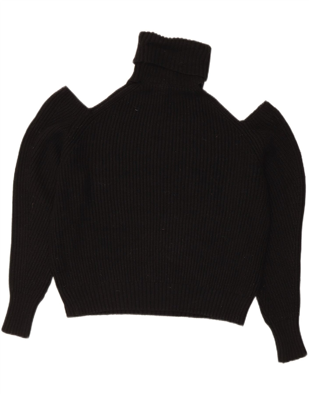 Damski sweter Zara Crop Oversize z golfem UK 10 Small Black