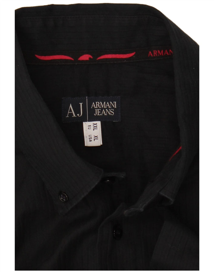Koszula męska ARMANI JEANS 2XL Czarna
