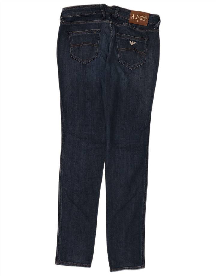Damskie jeansy Skinny Armani W30 L34 granatowe