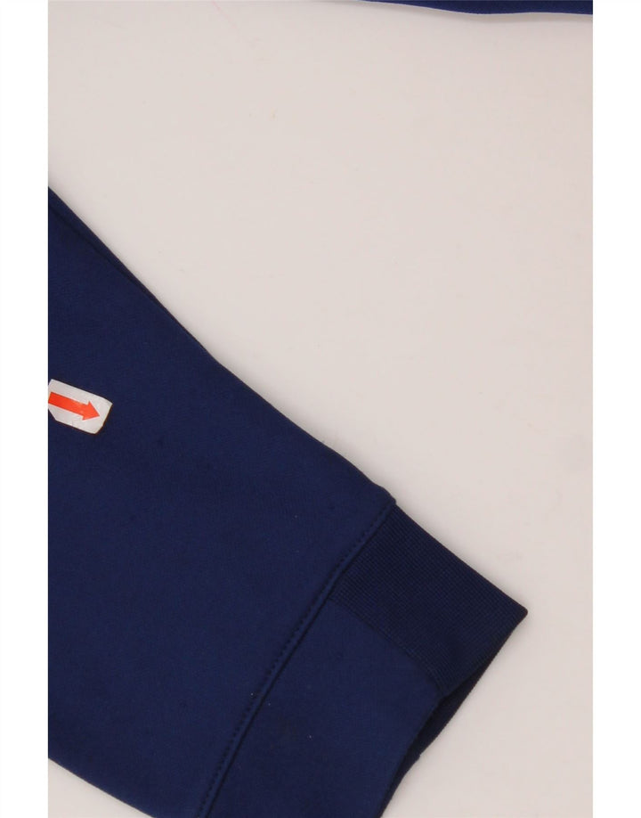 Chłopięcy sweter z kapturem i zamkiem NIKE, 12-13 lat, duży, granatowy, z blokami kolorów