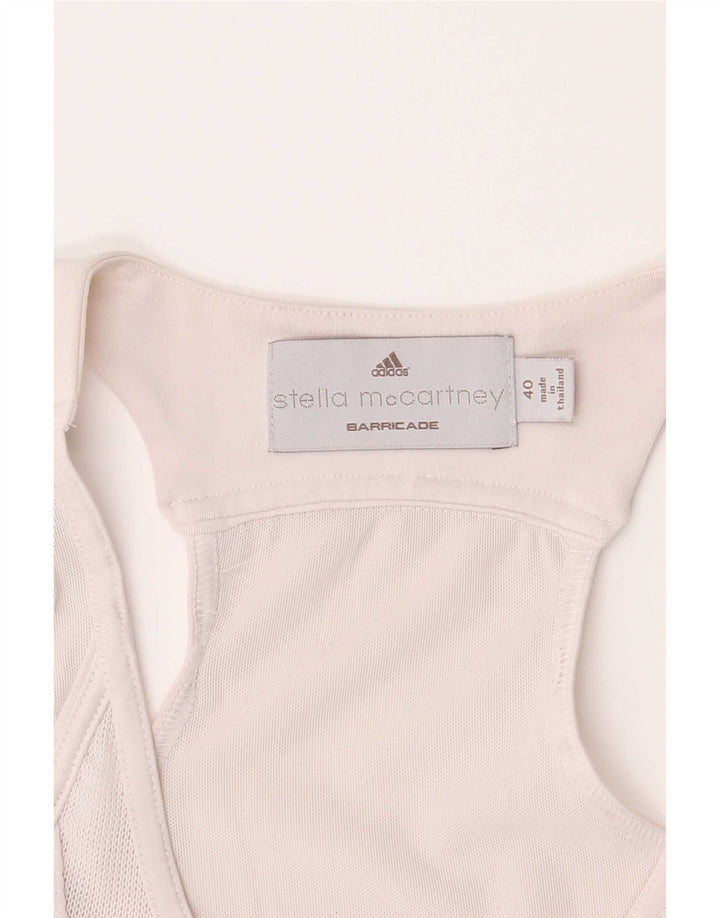 Adidas Damska Stella McCartney Graphic Vest Top IT 40 Mała Biała