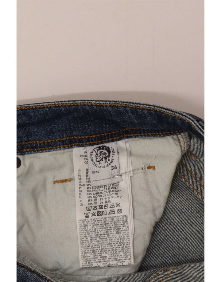 Męskie jeansy Diesel Larkee Straight W36 L32 Niebieskie bawełniane