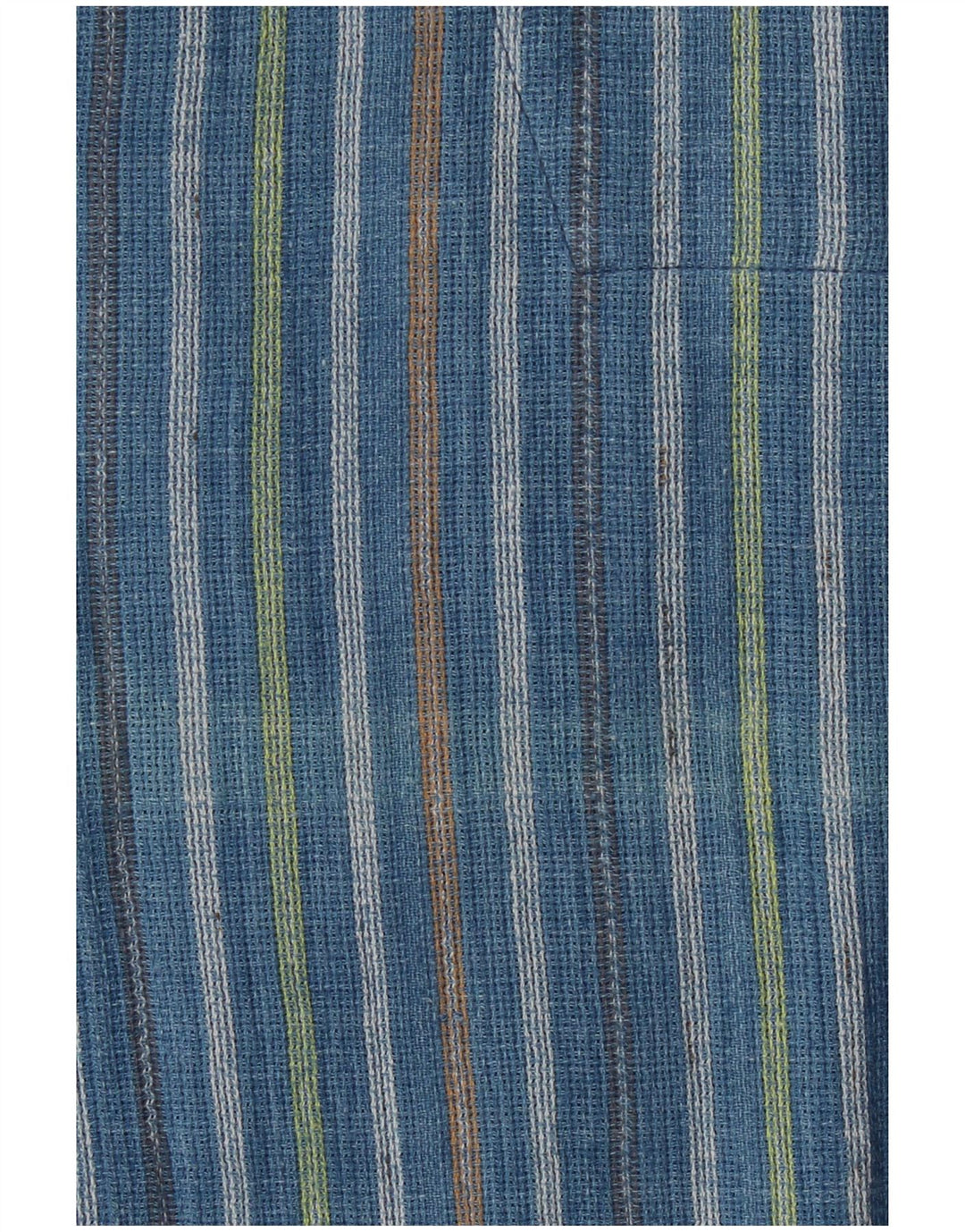 VINTAGE Męska koszula pulowerowa o luźnym kroju z krótkim rękawem, w średnie niebieskie paski